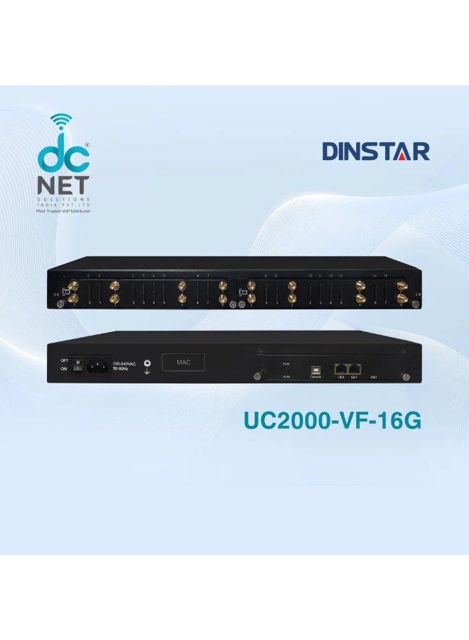 Dinstar UC2000-VF-16G GSM VoIP Gateway - Image 1