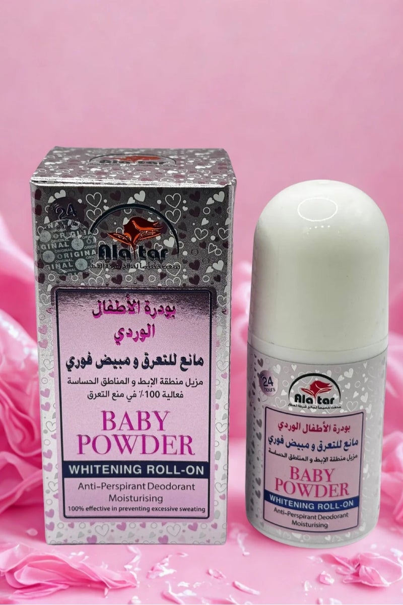 alattar Deodorant Antiperspirant Baby Powder 60 ML - Image 1