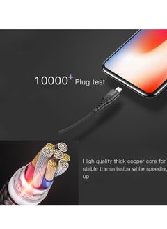 Yesido Yesido CA48 Nylon Braided PD Fast Charging Type-C to Lightning Phone Data Cable Fast Charging 18W Type-C PD Cable Line for iPhone Devices - Black  - Image 4