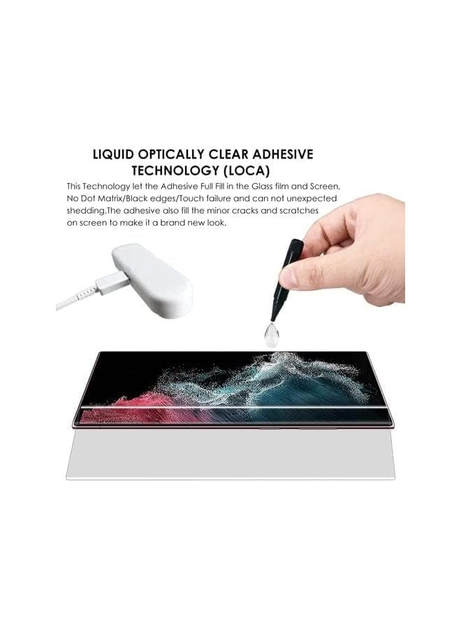 PROMASS Galaxy S22 Ultra 5G Screen Protector, UV Tempered Glass Full Cover the Screen, 9H Hardness, Anti-Scratch, Anti-Fingerprint Screen Protector for Galaxy S22 Ultra 5G Clear - Image 4