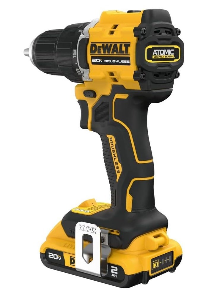 DEWALT DCD794D1 20V MAX Atomic Compact Series Brushless Lithium-Ion 1/2 in. Cordless Drill Driver Kit (2 Ah) - Image 4
