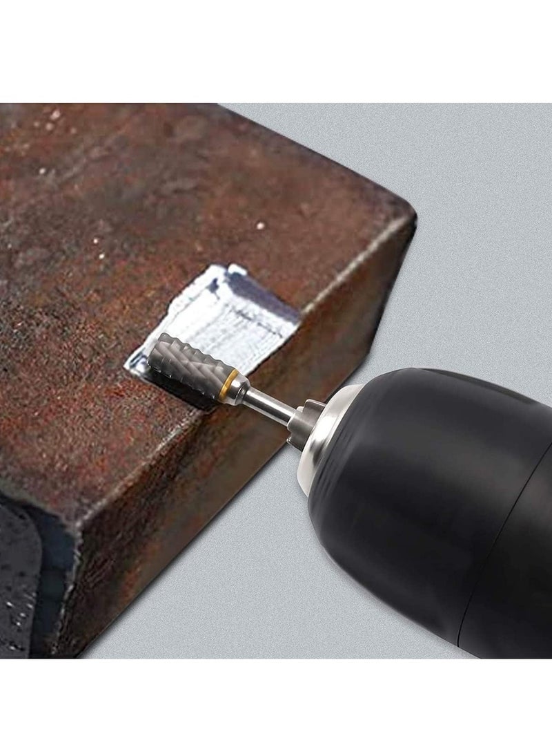 Double Cut Tungsten Carbide Rotary Burr Set 10pcs 1 8 Shank 1 4 Head Length Tungsten Steel for Wood and Stone Carving Steel Metal Working - Image 5