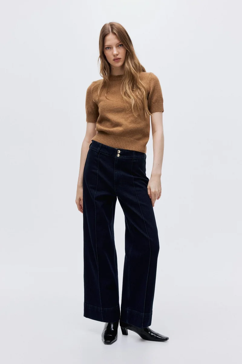 H&M Wide High Ankle Jeans