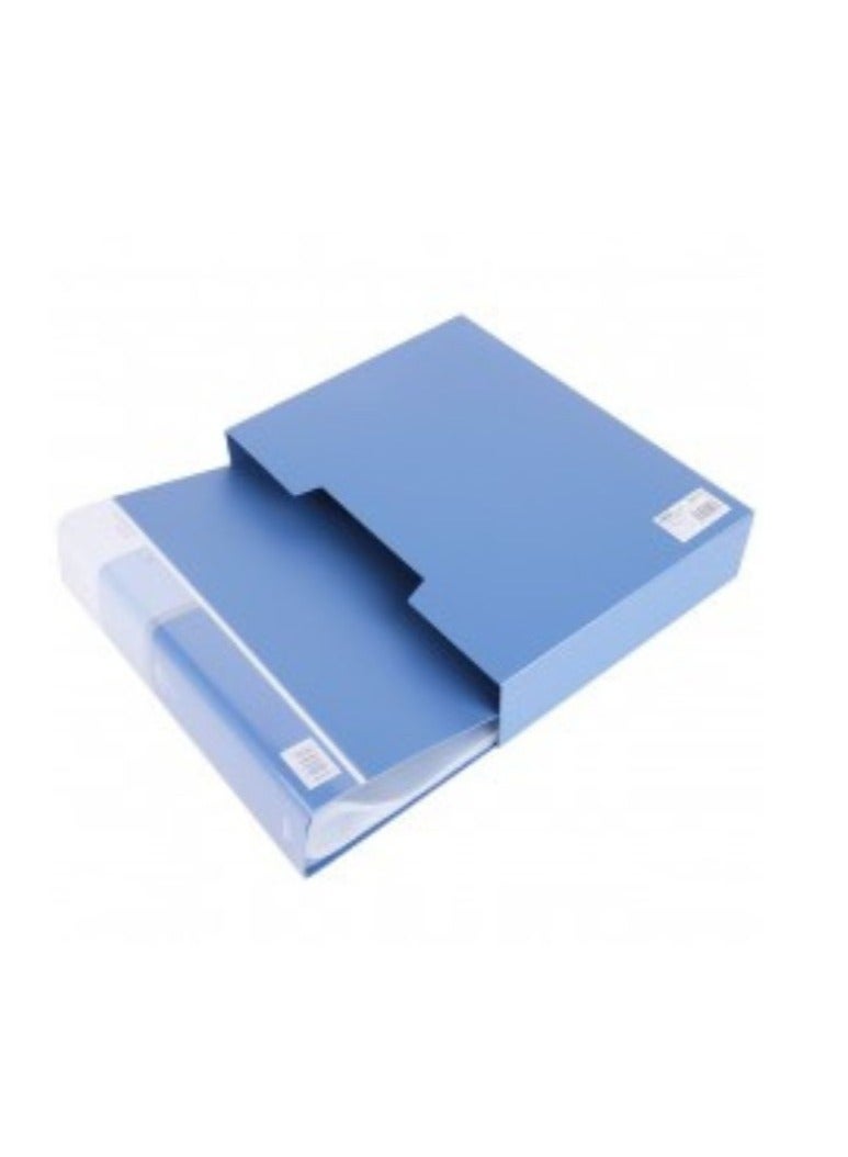 Deluxe 100-Pocket Clear Book A4 Size Blue Color - Image 2