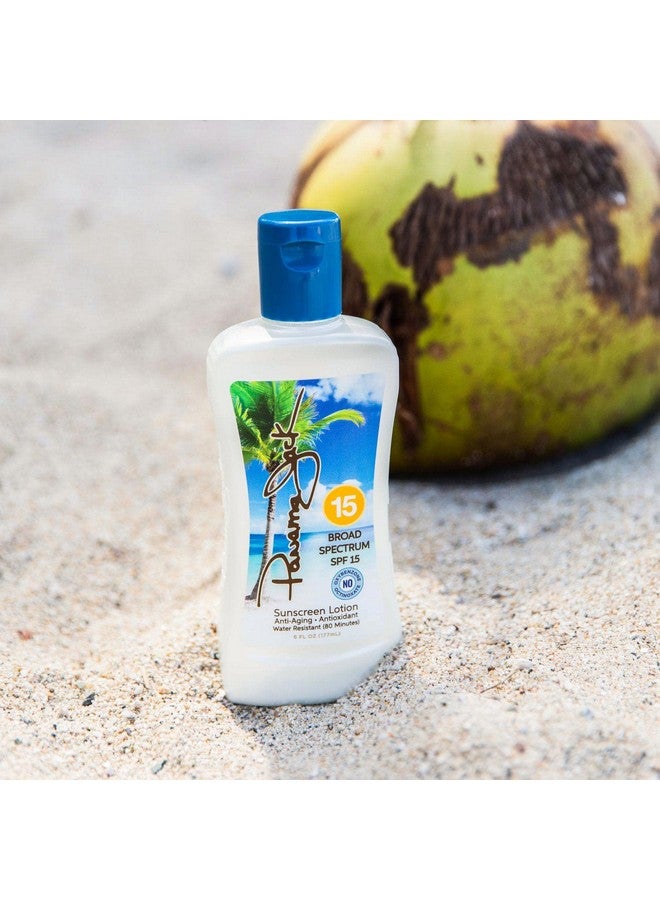 panama jack Sunscreen Suntan Lotion Spf 15 Broad Spectrum Uva/Uvb Protection Paba Paraben Gluten & Cruelty Free Water Resistant (80 Minutes) 6 Fl Oz - Image 2