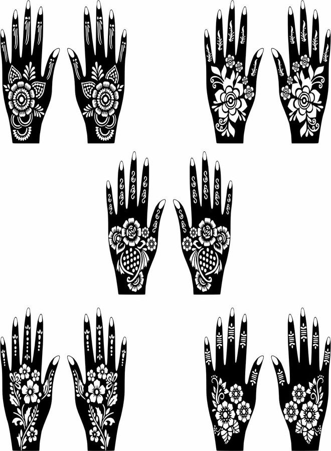 Komstec Traditional Mehndi Stencil Sticker Combo Pack for Wedding, Haldi & Festival - Image 2