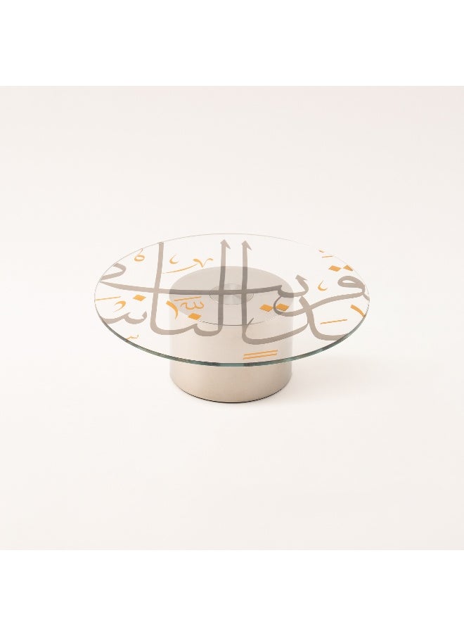 La Mesa Oulfa gold & silver glass cake stand 72*40*39 cm  - Image 4