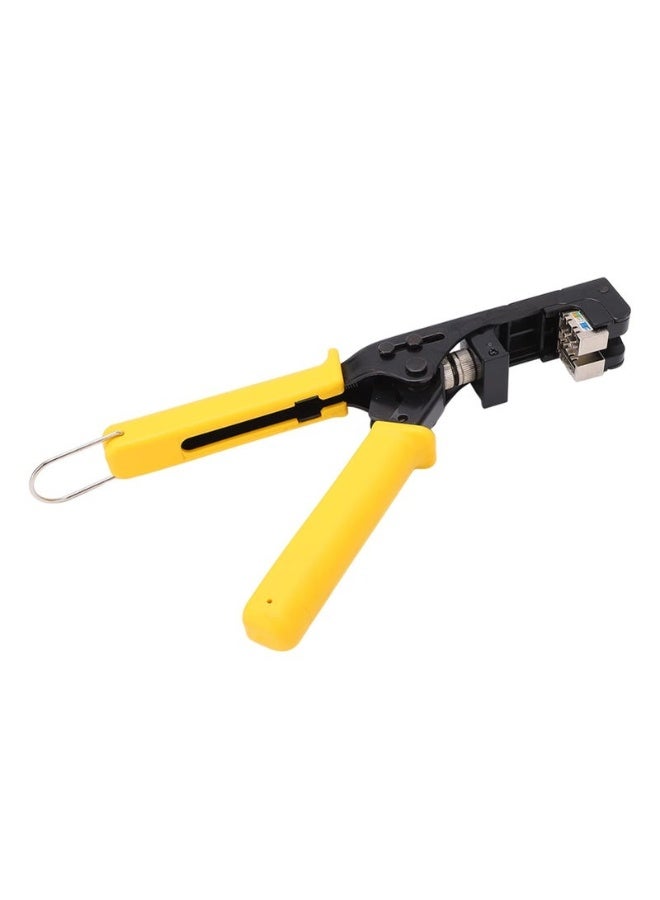 Reacon Steel Ratcheting Crimper Tool For 180 Degree RJ45 Keystone Jacks Termination Tool With PP Heat Handle - Image 3
