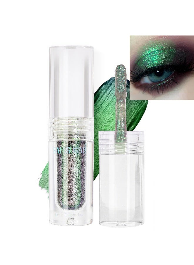SAM SUGAR Multi-Chrome Liquid Eyeshadow, Long-Lasting Chameleon Glitter Eyeshadow, Buildable Holographic Shimmer Makeup for Eyes & Face #04 - Image 1
