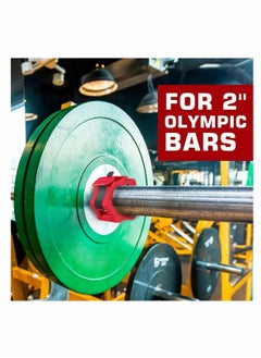 Y&D Pair of 2" inch ABS Locking Collars Clamp Hook Grip w/Quick Release Secure Snap Latch For Standard Olympic Barbells  - Image 3