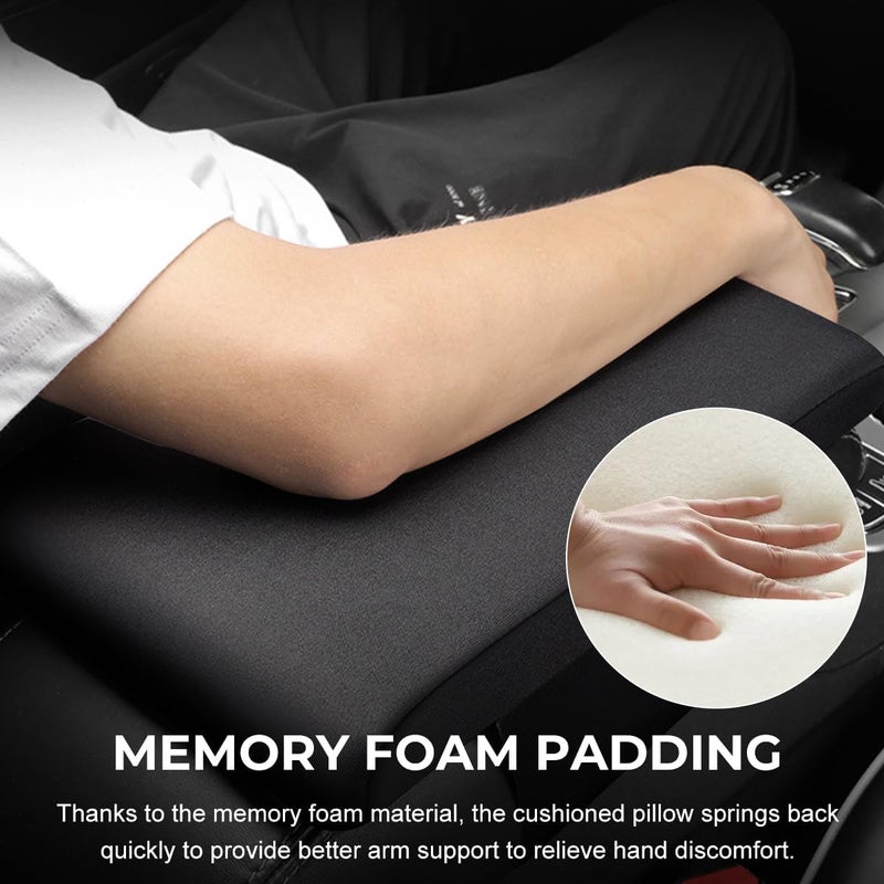 MUQIDA Car Center Console Pad, Memory Foam Center Console Cover Automotive Armrest Cushion, Soft Breathable Vehicle Arm Rest Seat Box Cover Protector, Interior Car Accessories - Image 4