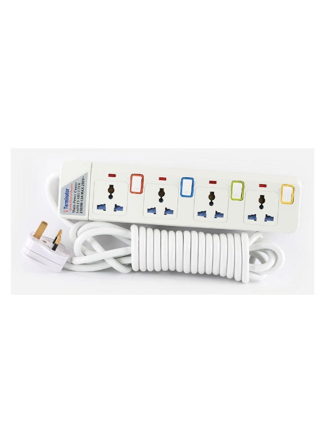 Terminator TPB-914 Extension Lead – 10M, 4-Way Socket, 13A, 2500W - Image 3