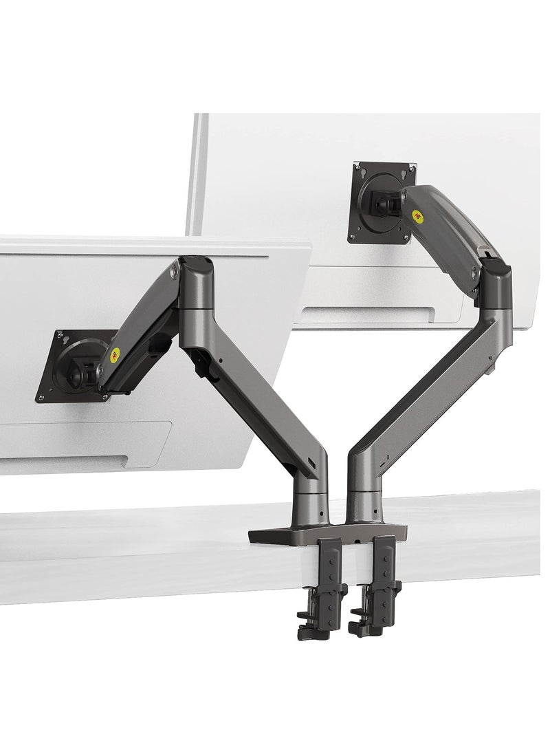 NB NORTH BAYOU - Dual Monitor Desk Mount Stand Full Motion Swivel Computer Monitor Arm Fits 2 Screens up to 32'' with Load Capacity 6.6~26.4lbs for Each Monitor F195A - Image 1