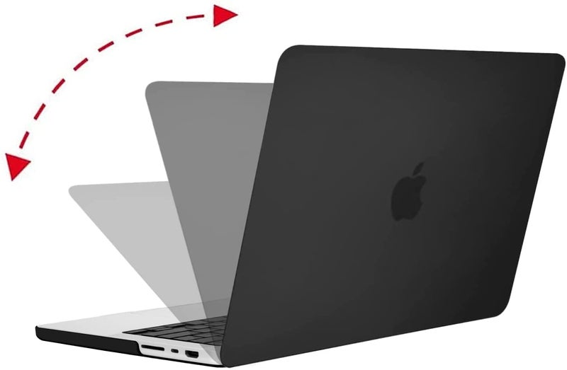 Moca حافظة MOCA متوافقة مع ماك بوك برو 16 بوصة 2024-2021 M4 M3 M2 M1 برو/ماكس مع Touch ID A3403 A3186 A2991 A2780 A2485، غلاف صلب (أسود) - Image 3