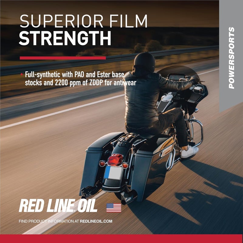 Red Line 20W-50 Motorcycle Oil - 1 Quart - Image 5