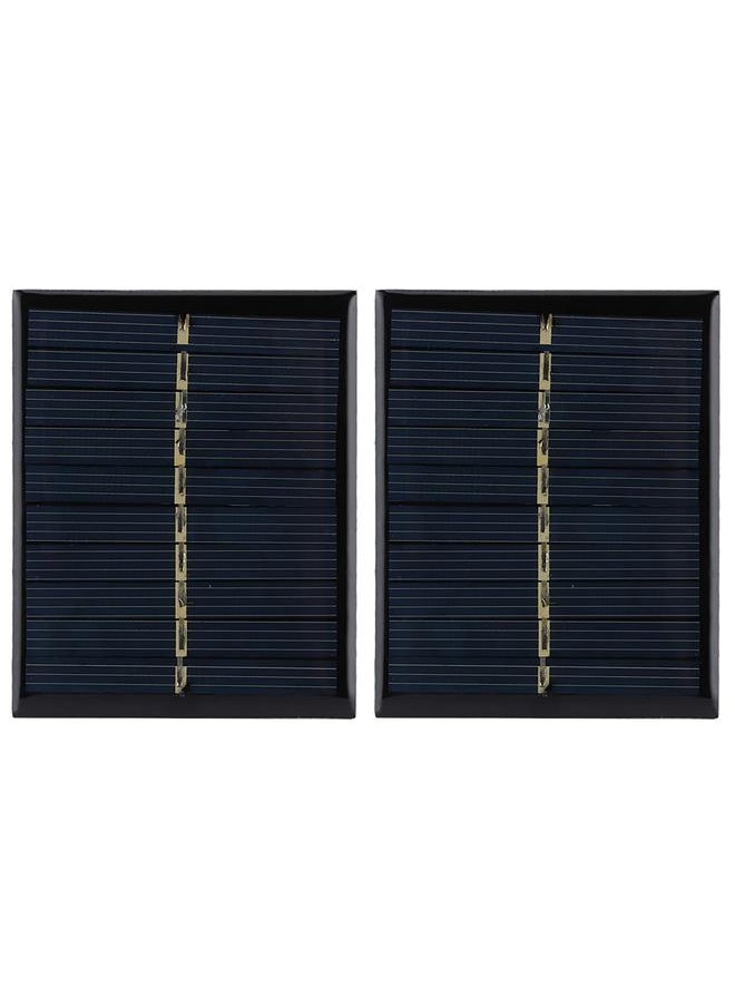 Thoraya 2pcs/ Set 0.5W 5V Polysilicon Solar Panel Charging Board fot Home DIY Projects Toys Battery Chargers  - Image 1