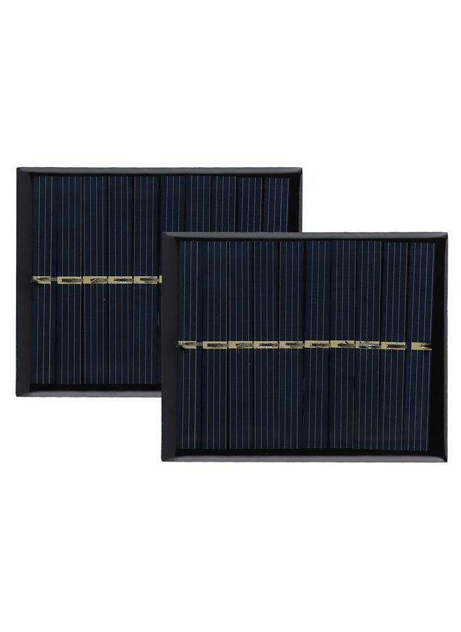 Thoraya 2pcs/ Set 0.5W 5V Polysilicon Solar Panel Charging Board fot Home DIY Projects Toys Battery Chargers  - Image 3