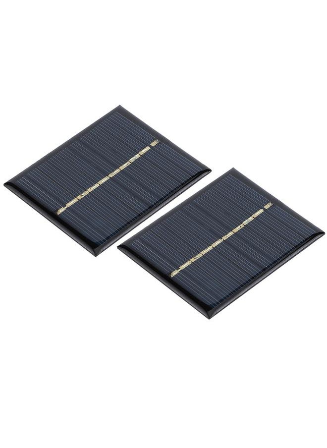 Thoraya 2pcs/ Set 0.5W 5V Polysilicon Solar Panel Charging Board fot Home DIY Projects Toys Battery Chargers  - Image 4