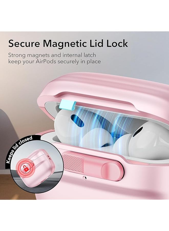 اي اس ار حافظة قفل مغناطيسي نبضي Halolock متوافقة مع Airpods Pro باللون الوردي  - Image 2