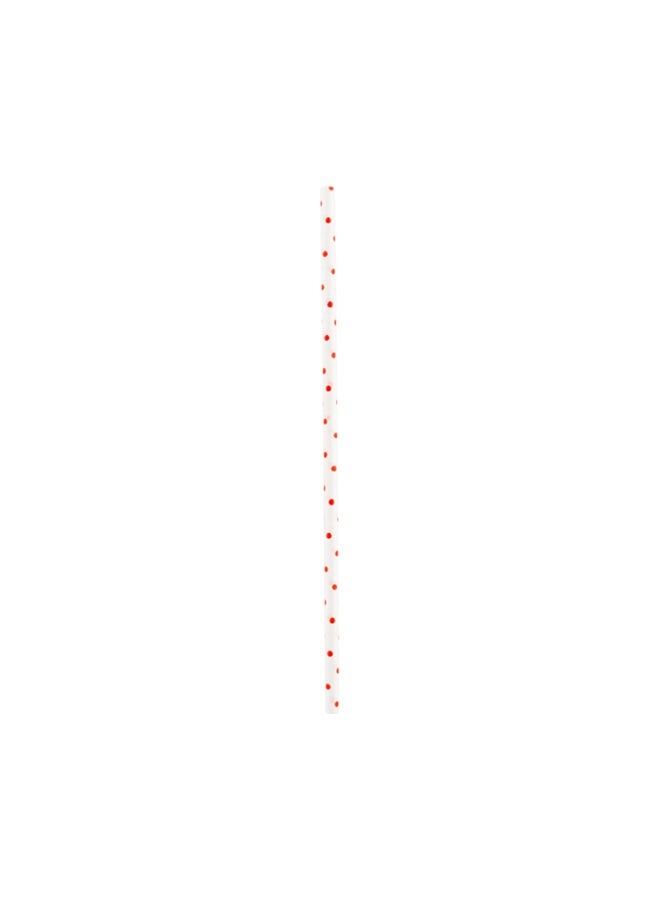 Restaurantware 5.9 Inch Cake Pop Sticks, 100 Polka-Dotted Lollipop Sticks - Sturdy Design, Disposable, Red Paper Sucker Sticks, For Cake Pops Lollipops, Candy Melt, Cookie, Desserts  - Image 1