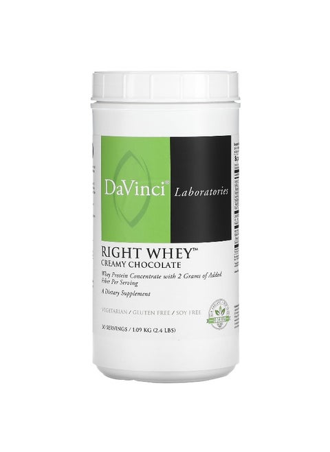 DaVinci Laboratories, Right Whey, Creamy Chocolate, 2.4 lbs (1.09 kg)