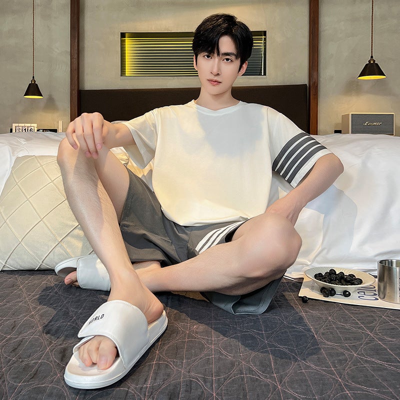 Men's Summer Loungewear Set with Tank Top and Shorts - Image 2