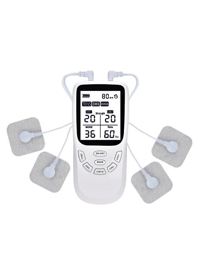 NexusTek Portable TENS EMS Massager 36 Modes | Relieve Neck Stiffness, Back Pain & Muscle Tension | Home Full-Body Physiotherapy Device - Image 1