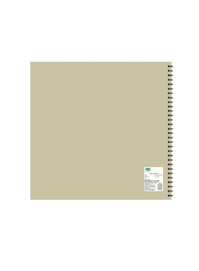 Sundaram دفتر رسم سوندارام A3 بورق زبدة | غلاف حلزوني | 64 صفحة (32 ورقة) | 42 × 29.5 سم | عادي | عبوة من 1 (قد يختلف تصميم صفحة الغلاف) - Image 3