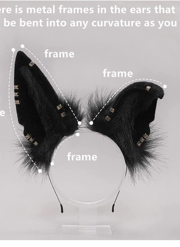 Cute Wolf Cat Dog Ears Headband Costume Party Headpiece Hair Accessories Hairband Headwear  - Image 5
