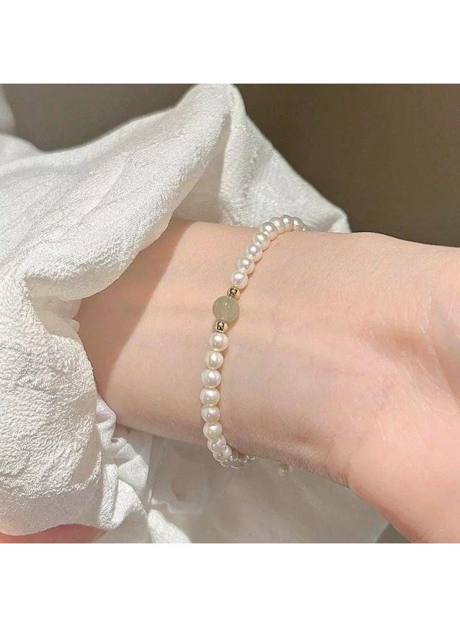 سوار لؤلؤ للنساء تصميم أنيق ومتعدد الاستخدامات | سوار عصري من الخرز المحظوظ  هدية مثالية للصديقات والأصدقاء المقربين