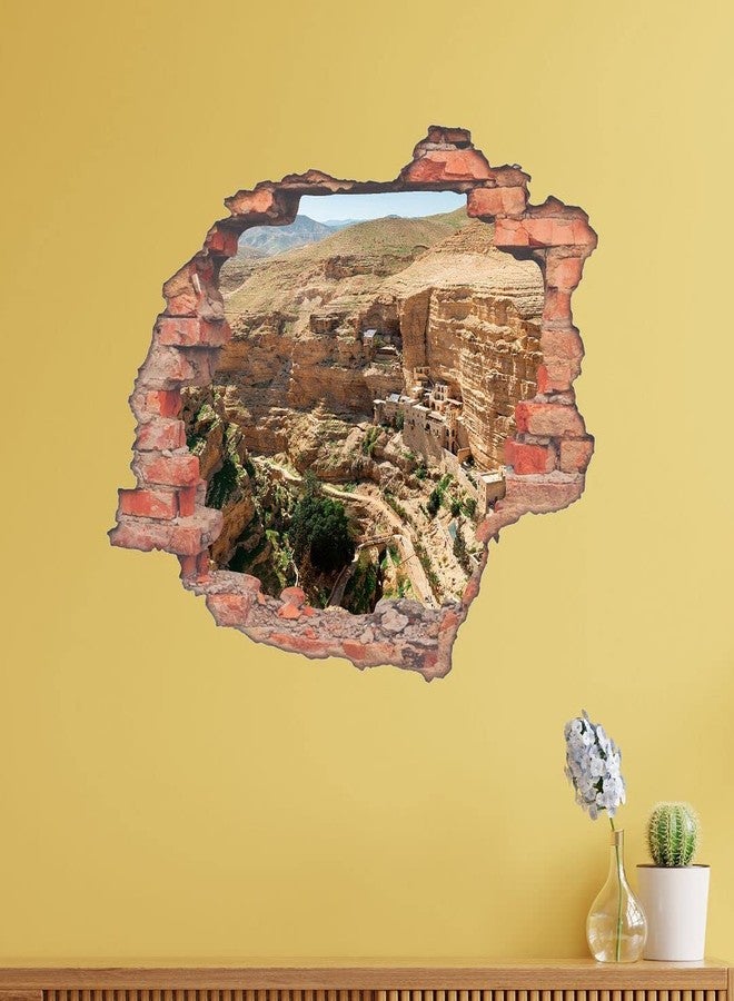 CVANU Hole Brick Mountain Path 3D Look Eye-Catching Wall Sticker Self-Adhesive Vinyl for Home/Office Decor Item Multicolour Size (75CM X 90CM)_C36 - Image 5