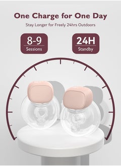 Hands-Free Wearable Electric Breast Pump With LCD Display, 9 Levels And 2 Rechargeable Modes And Massage Mode,10 Breast Collection Bags - pzsku/Z5DABDEC2CBAA7808C769Z/45/_/1725591401/188e796c-2989-43f5-ba5a-e80e564fcf96