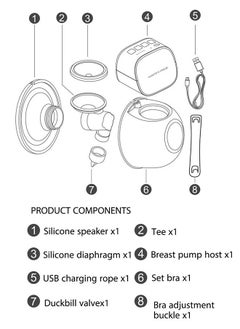 Hands-Free Wearable Electric Breast Pump With LCD Display, 9 Levels And 2 Rechargeable Modes And Massage Mode,10 Breast Collection Bags - pzsku/Z5DABDEC2CBAA7808C769Z/45/_/1725591421/b547e43d-05ca-4f30-83ad-342ded7c3ae2