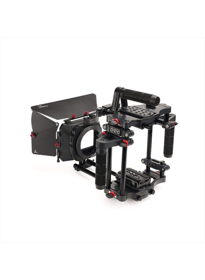 FILMCITY Power DSLR Camera Cage with MB-600 Matte Box Combo Kit (FC-CTH-01) - Image 1