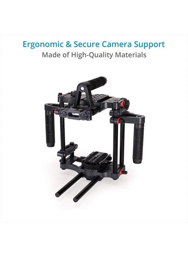 FILMCITY Power DSLR Camera Cage with MB-600 Matte Box Combo Kit (FC-CTH-01) - Image 3