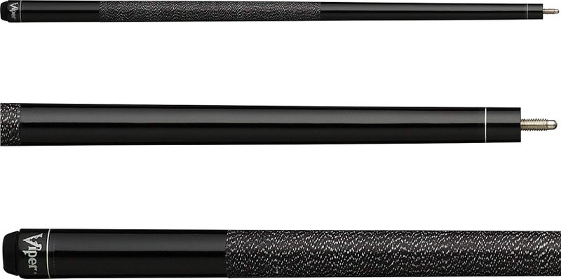 Viper Elite 58" 2-Piece Billiard/Pool Cue, Metal Black, 18 Ounce - Image 1