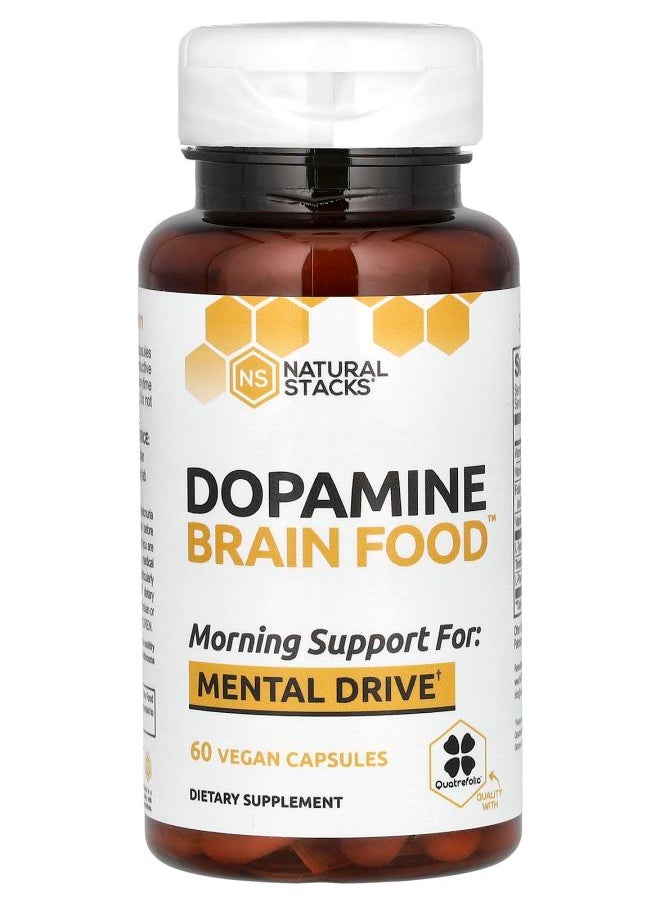 Natural Stacks - Dopamine Brain Food 60 Vegan Capsules - Image 1