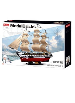 Sluban Sluban - Model Bricks USS Frigate Constitution Sailing Warship 1118 Pieces - M38-B0836  - Image 1