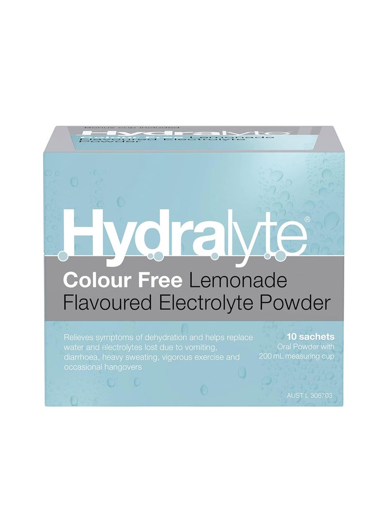 Hydralyte Electrolyte Powder 10 Sachets  Lemonade  - Image 2