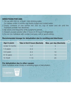 Hydralyte Electrolyte Powder 10 Sachets  Lemonade  - Image 3