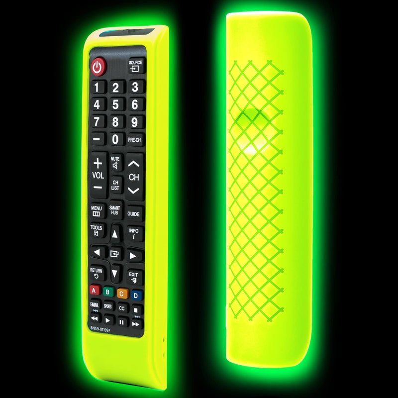 Lambcare Remote case for Samsung Controller, Silicone Cover for BN59-01199F Smart TV Control Skin Sleeve Glow in The Dark - Image 1