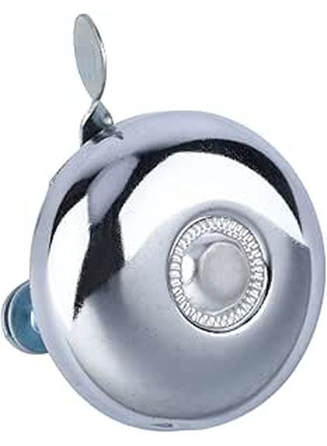 Retro Silver Metal Bicycle Horn Loud Sound Antislip Handlebar Mount Lightweight Cycling - Image 1
