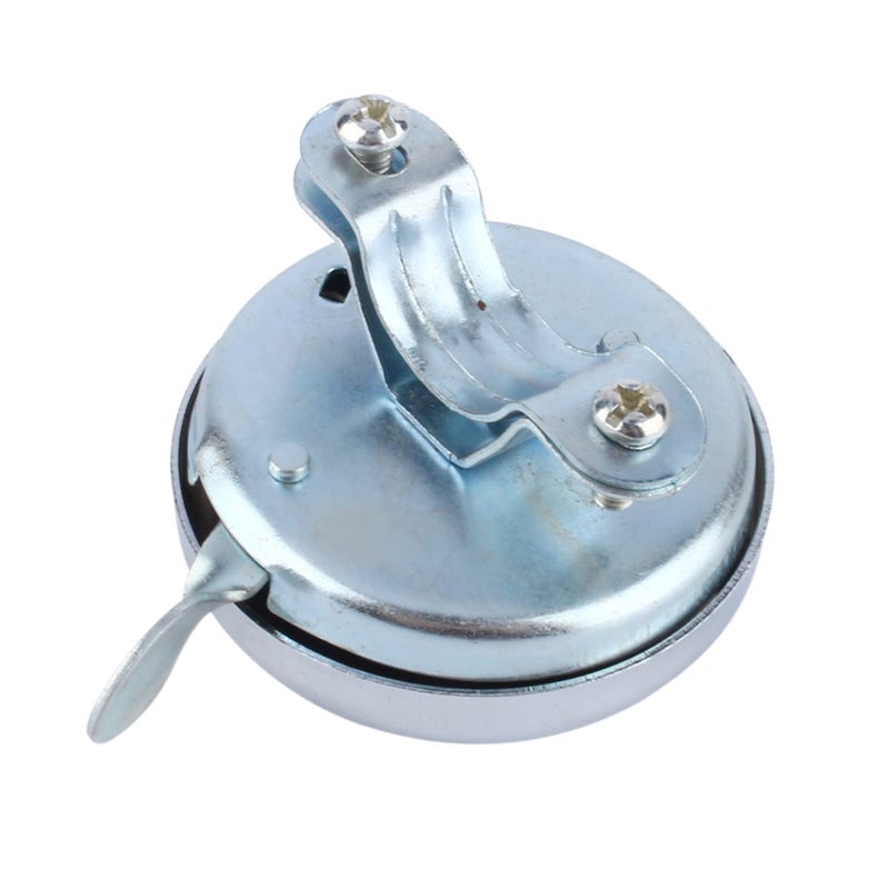 Retro Silver Metal Bicycle Horn Loud Sound Antislip Handlebar Mount Lightweight Cycling - Image 4