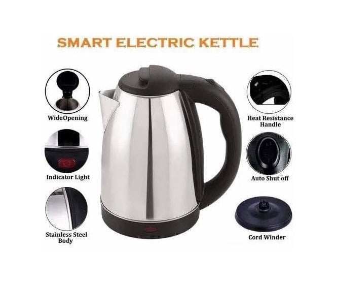 AGA Electric Kettle 1.5L - Silver Stainless Steel - Image 5
