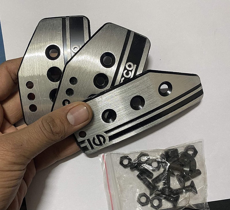 AUTO MT SPARCO Paddle kit Set CAR Clutch Brake Accelerator PAD SPARCO Paddle kit for All Cars VEHCILES Direct (SPARCO Silver Paddle KIT Set) - Image 2