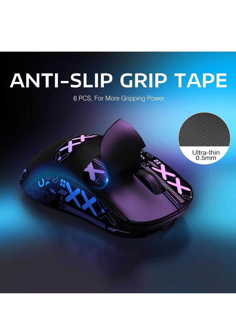 Attack Shark X3 Pro 4K/8K Hz Mouse, 59g Superlight BT/2.4G Wireless/Wired Gaming Mouse, PixArt PAW3395 Gaming Sensor, 26000 DPI, Griptape, Programmable Buttons for Win11/Xbox/PS/Mac(Black)  - Image 3