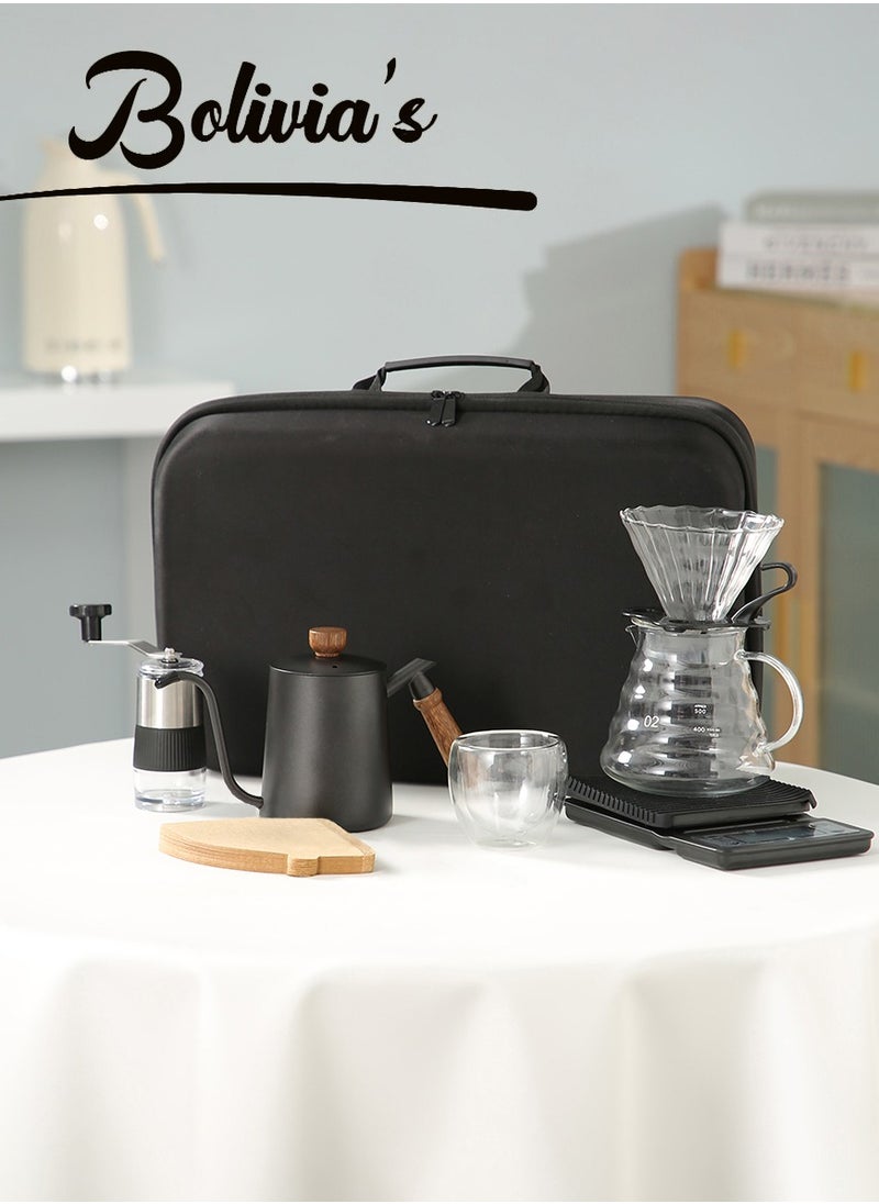 Bolivia's V60 Coffee Maker Set, Drip Coffee Maker Set, 7 pcs Coffee Tool with Portable Travel Bag, for Home, Travel, Camping  - Image 5