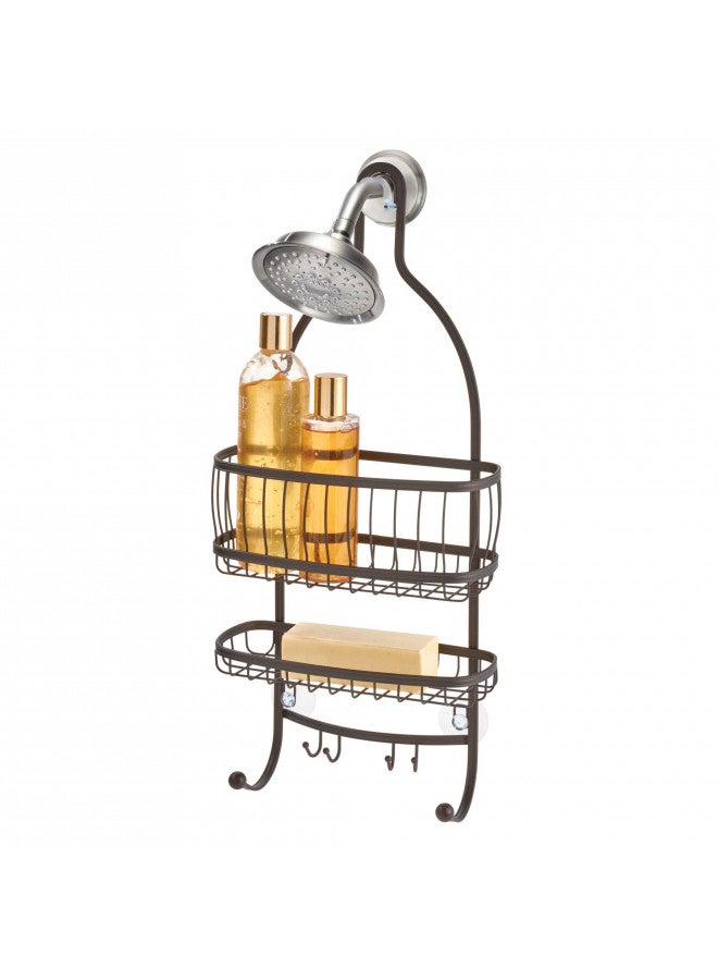 iDesign 61971 York Lyra Hanging Shower Organizer - 10" x 4" x 22", Bronze - Image 1