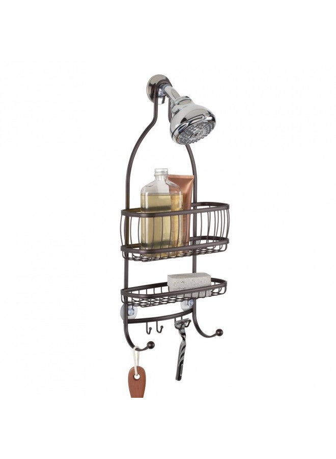 iDesign 61971 York Lyra Hanging Shower Organizer - 10" x 4" x 22", Bronze - Image 5