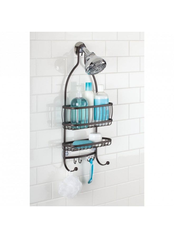 iDesign 61971 York Lyra Hanging Shower Organizer - 10" x 4" x 22", Bronze - Image 2